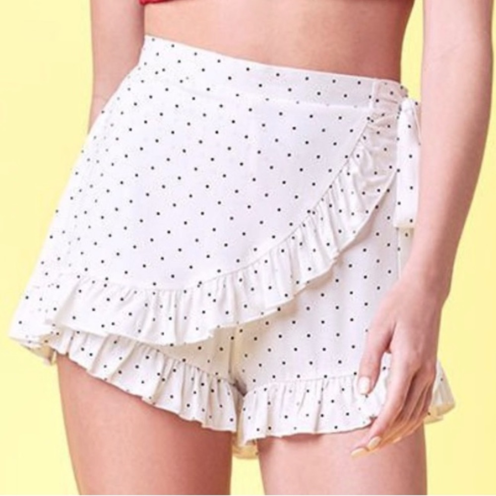 Polka Dot Ruffled Lottie Moss Shorts